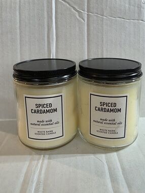BATH AND BODY WORKS SPICED CARDAMOM SINGLE WICK CANDLES X2